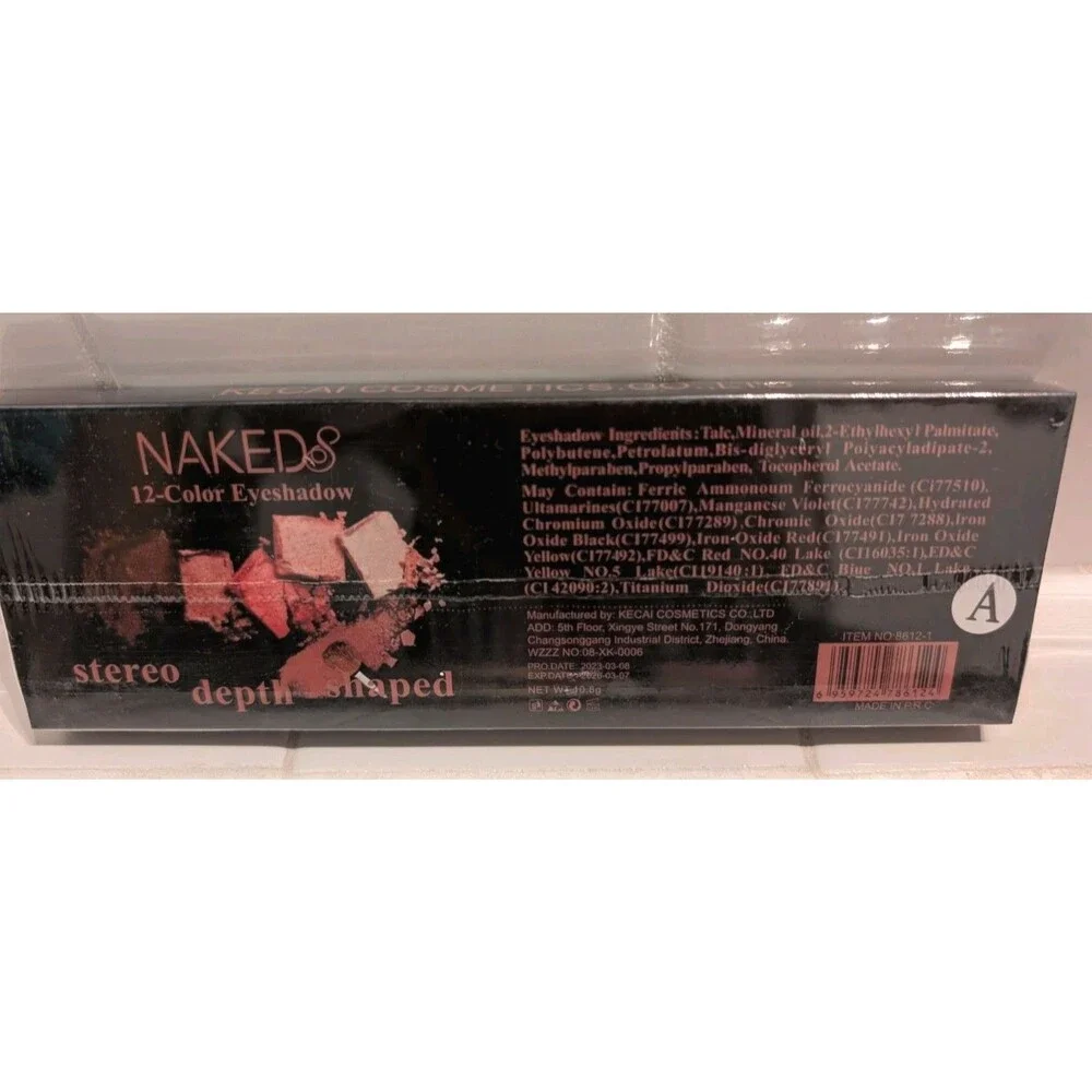 Kecai Cosmetics Naked 8 Eyeshadow A & B Plus Contour Palette 3pc Lot